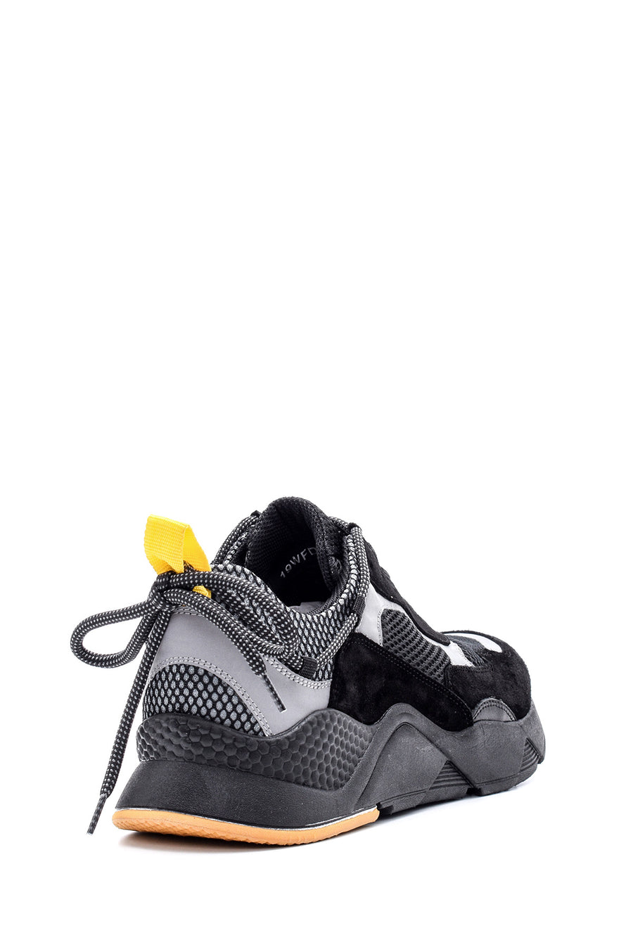 Erkek Süet Detaylı Deri Sneaker