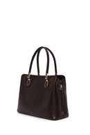 Woman Brown Classic Shoulder Bag with Long Strap | Derimod