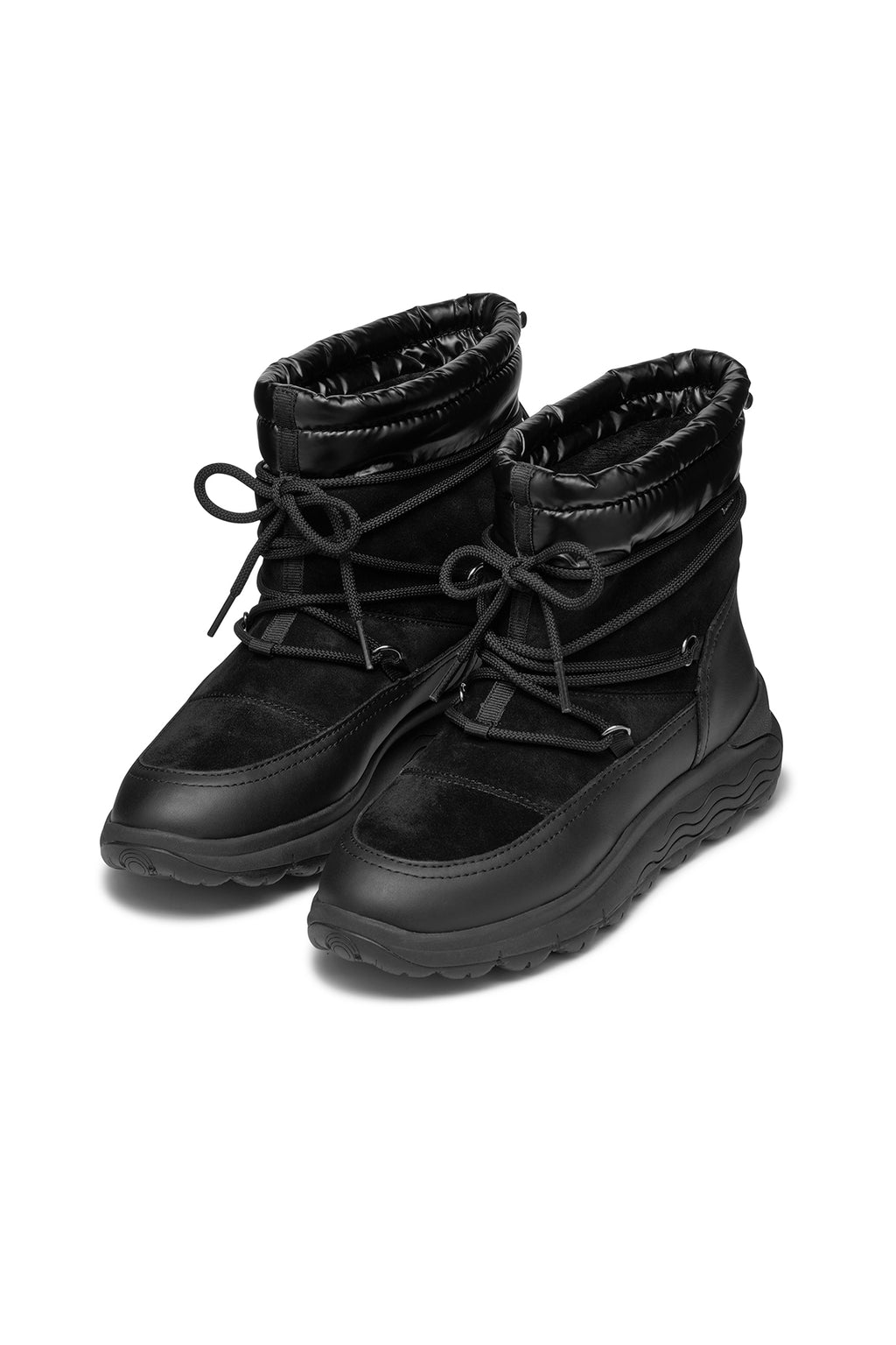 Geox Kadın Siyah Spherica 4x4 Abx Waterproof Deri Outdoor Bot