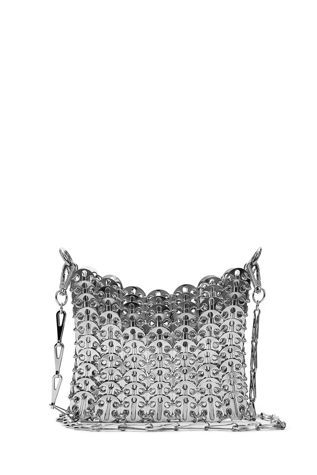 Women's Silver Metal Detailed Crossbody Bag 23SBD2965ML | Derimod