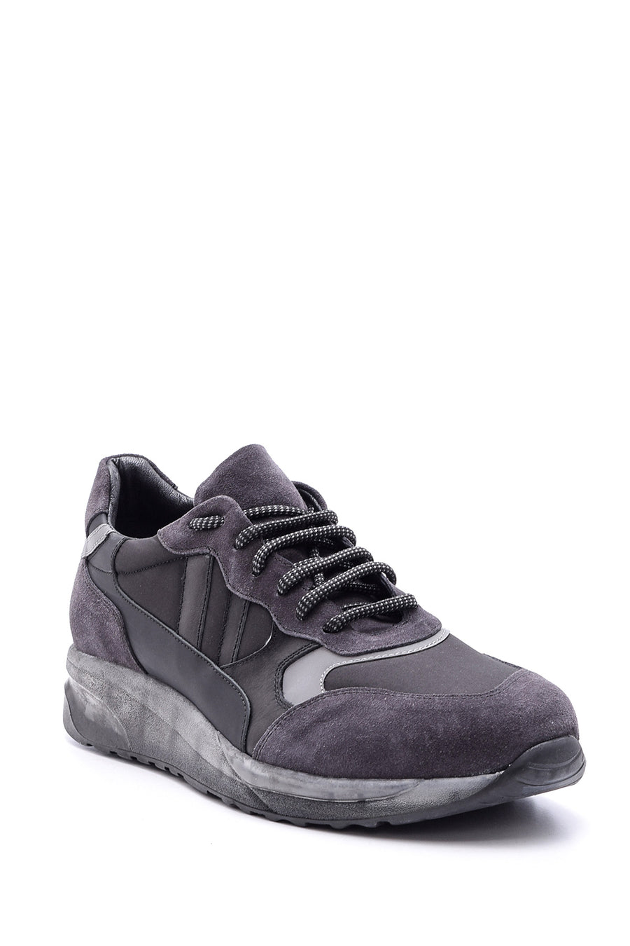 Men's Transparent Sole Leather Sneaker