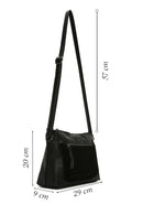 Women's Black Long Strap Crossbody Bag | Derimod