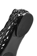 Women's Black Jelly Ballerina | Derimod
