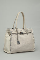 Beige Women's Shoulder Bag with Staple Detail | Derimod