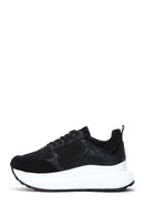 Women's Black Thick Soled Sneaker | Derimod