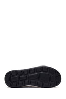 Derimod Zero Male Black Lace-Up Thick-Soled Fabric Sneaker | Derimod
