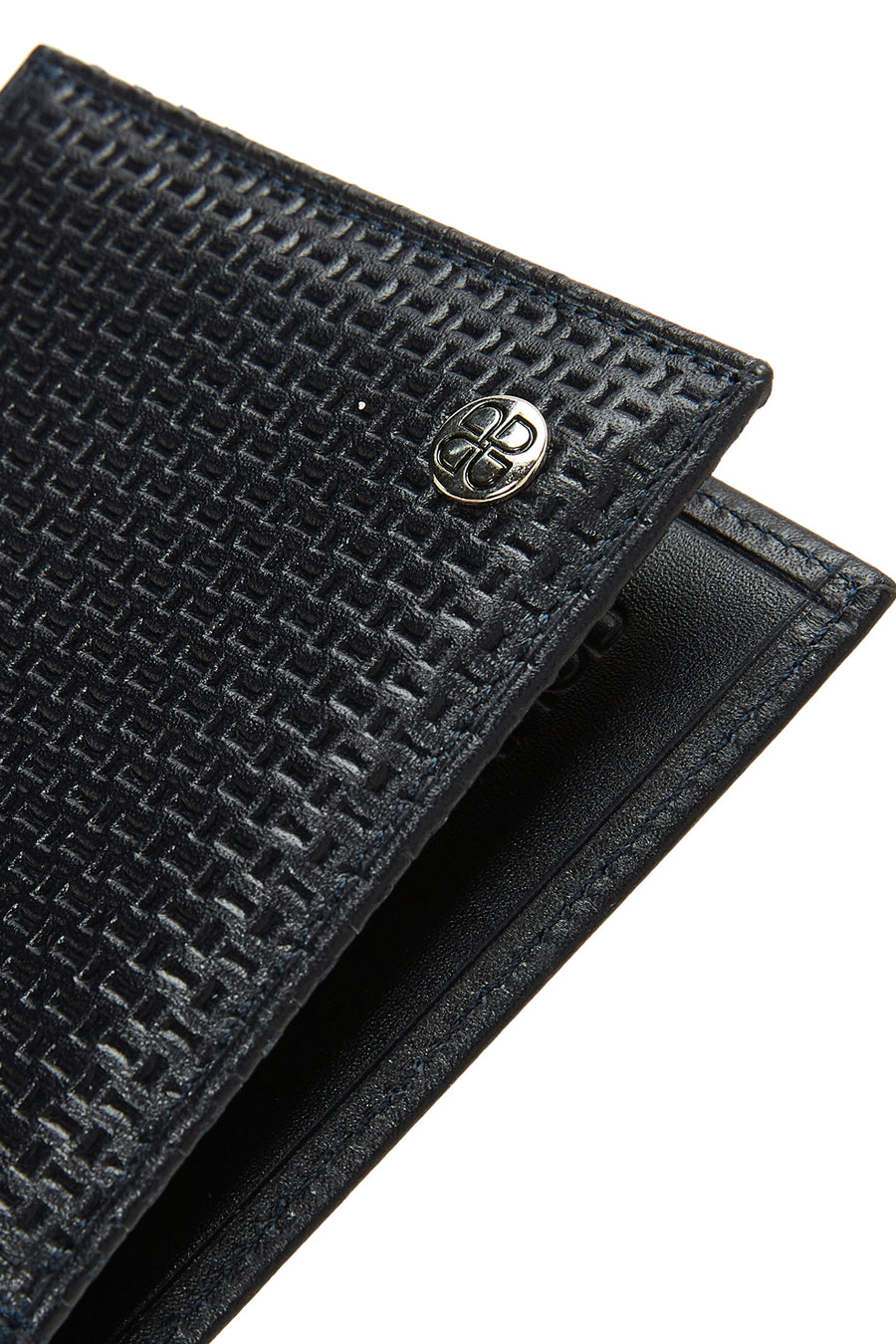 Men's Navy Blue Leather Wallet