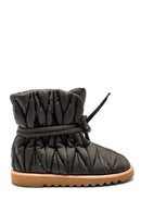 Women's Leather Puffy Boots | Derimod