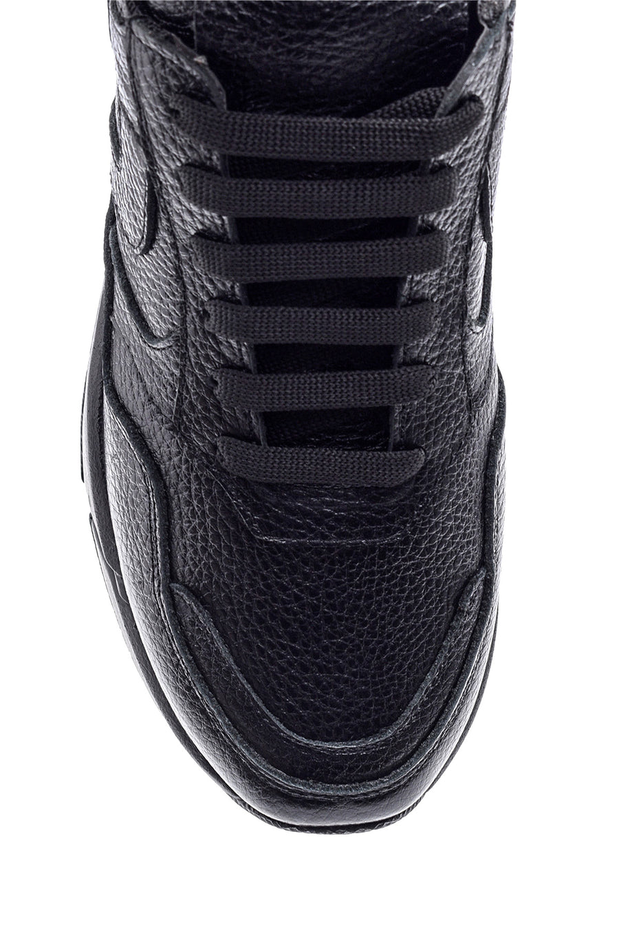 Kadın Yüksek Tabanlı Deri Sneaker