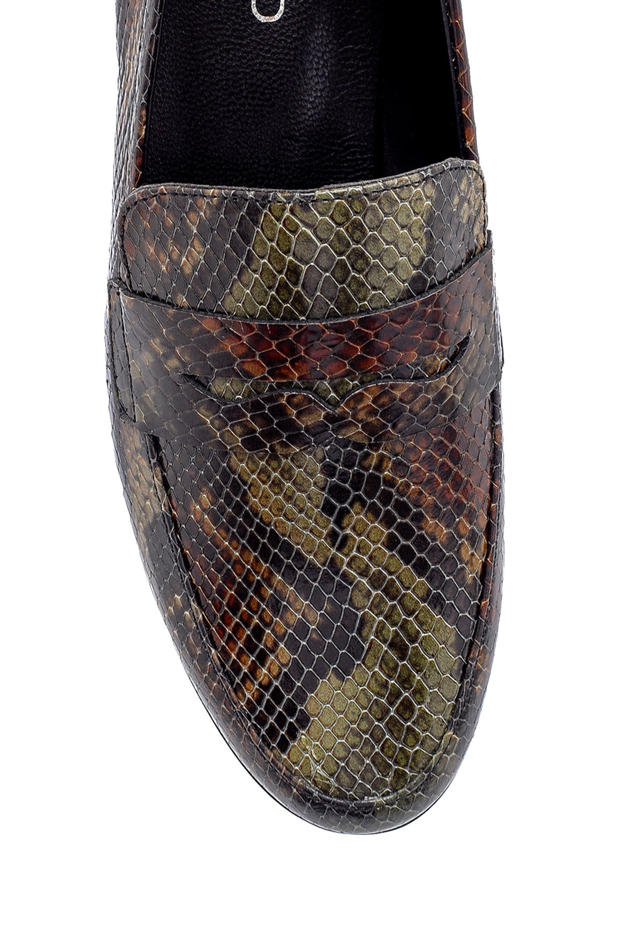 Women's Leather Snakeskin Patterned Loafer