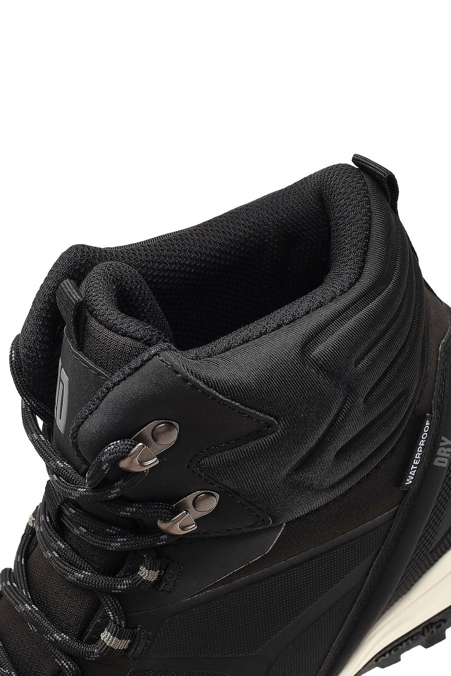 Derimod Dry Men's Black Lace-Up Thick-Soled Outdoor Boot