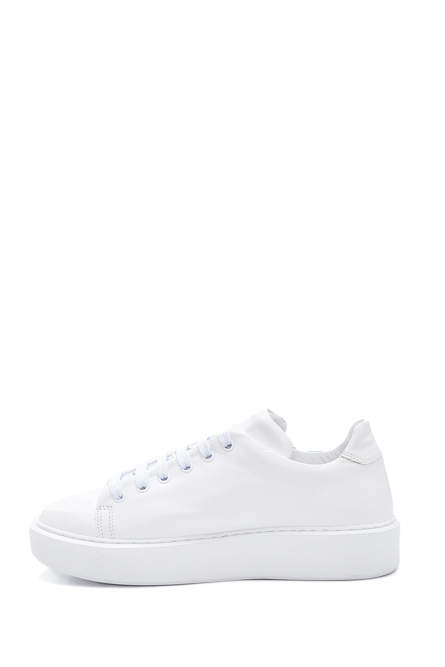 Kadın Deri Renkli Şeritli Sneaker