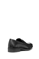 Geox Men's Black Decio Leather Casual Shoes | Derimod