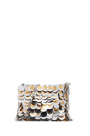 Women's Silver Long Chain Strap Sequin Cross Bag | Derimod