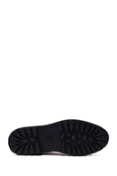 Male Black Zip Closure Lace-Up Leather Casual Boots | Derimod