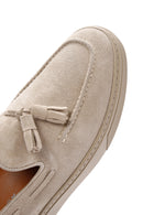 Derimod Fly Men's Beige Suede Leather Casual Loafer | Derimod