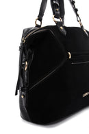 Women's Black Suede Shoulder Bag | Derimod