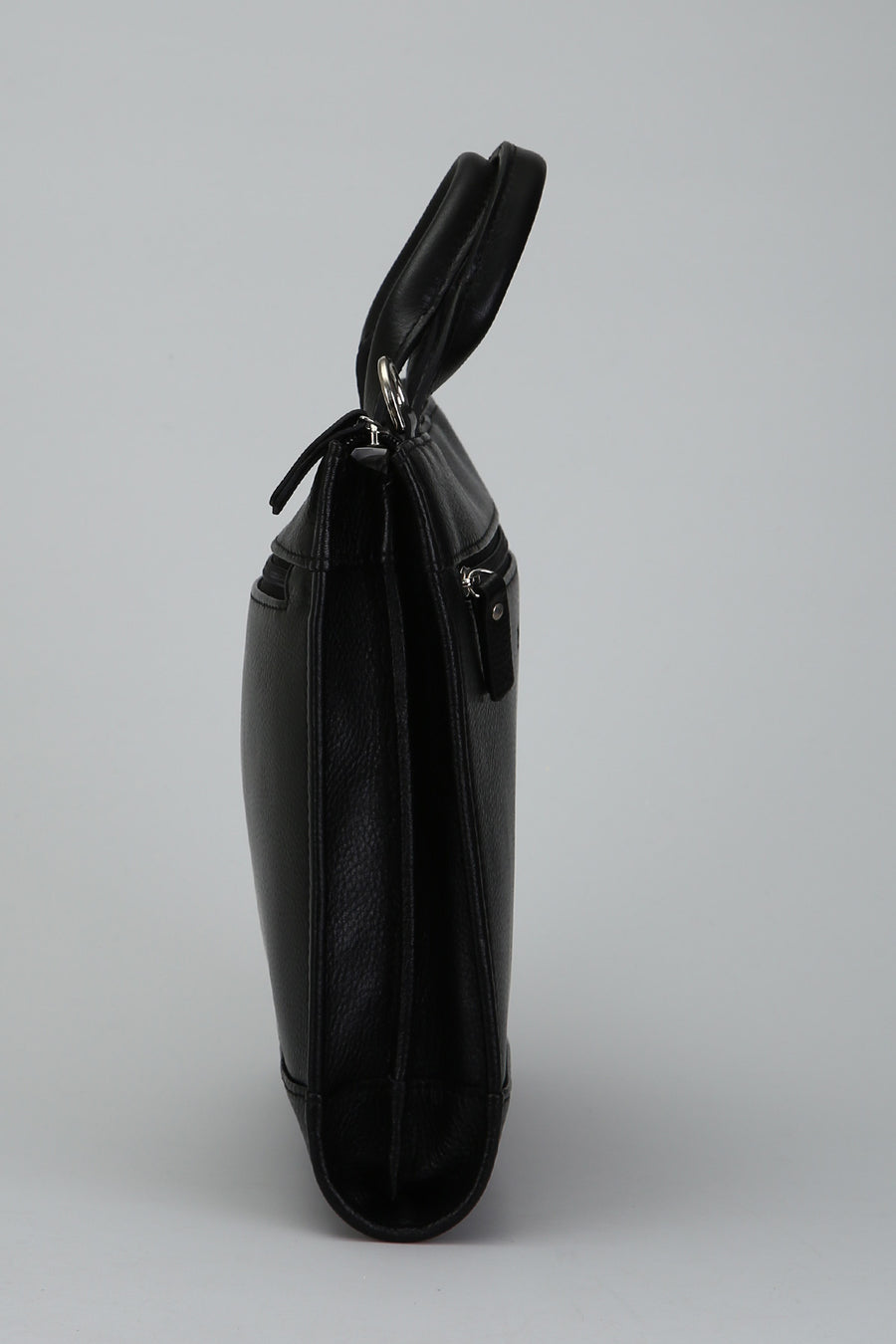 Black Men's Leather Briefcase