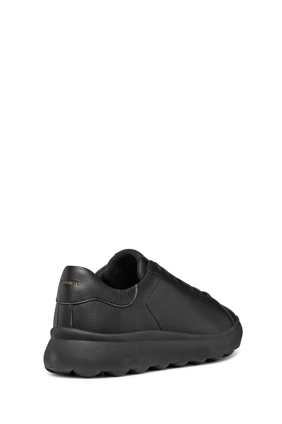 Geox erkek Siyah Spherica Ec4.1 Bağcıklı Deri Sneaker