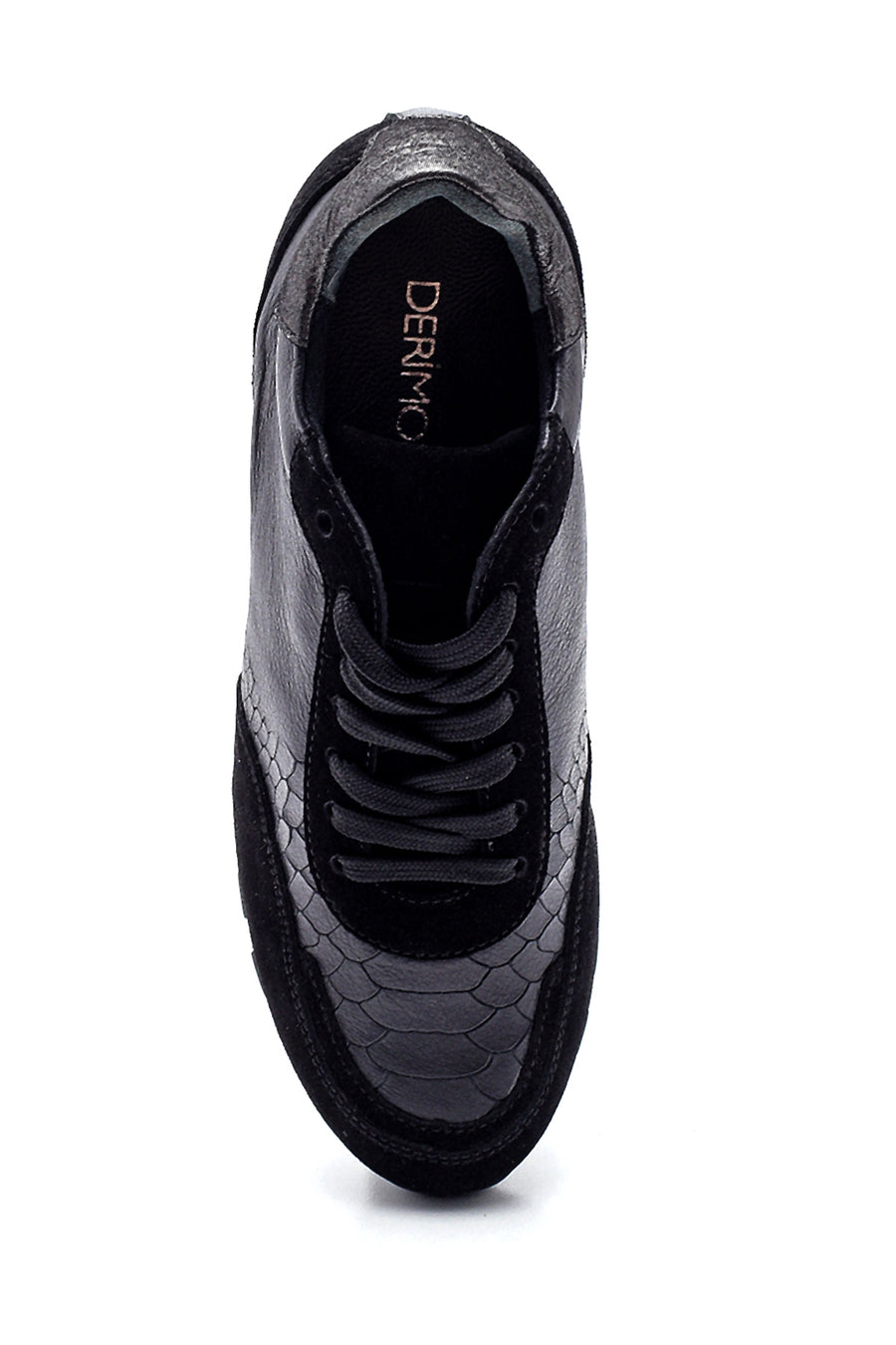 Kadın Deri Desenli Sneaker