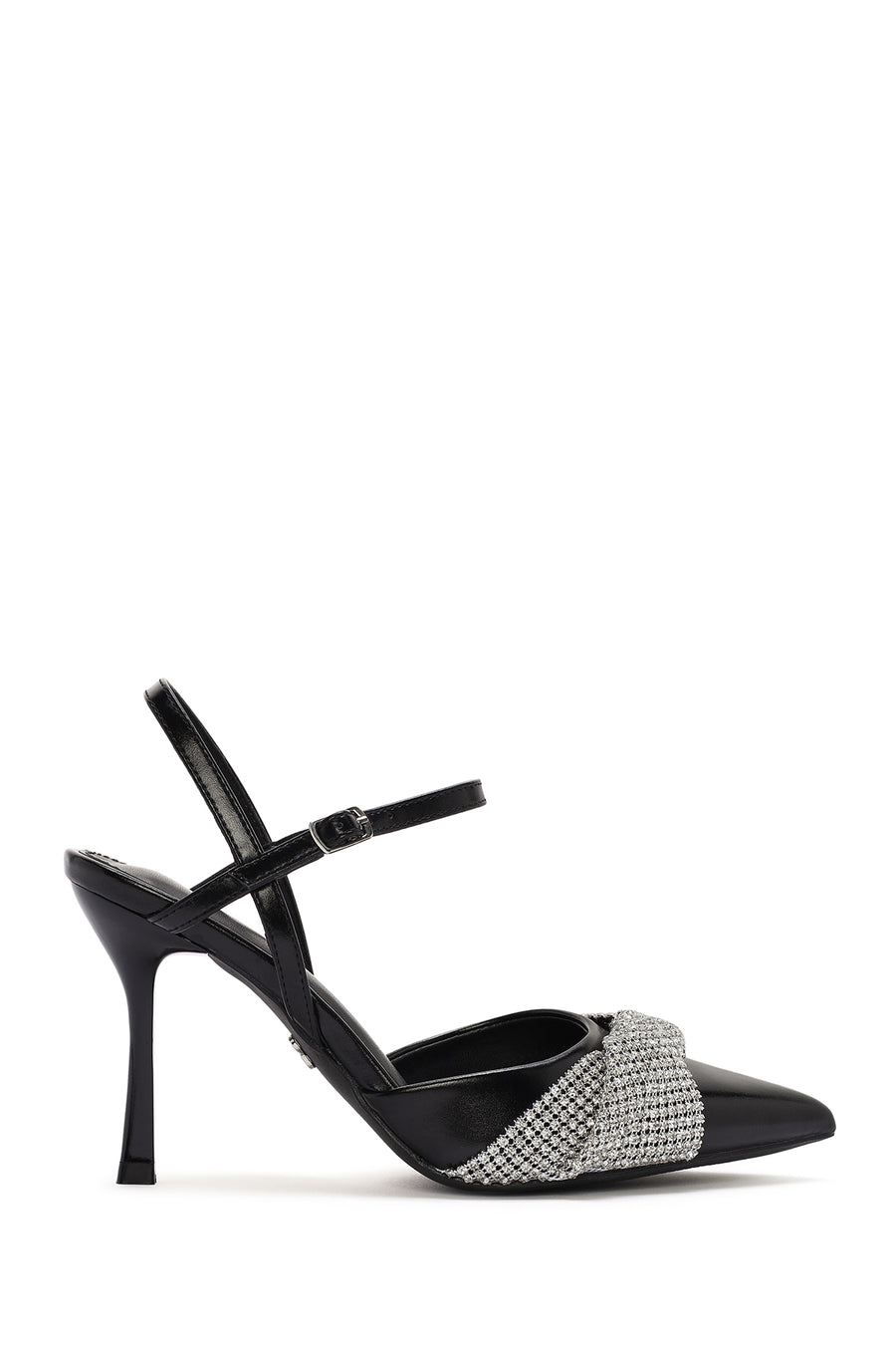 Women's Black Slingback High Heeled Stilettos 24SFE495314 | Derimod