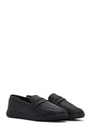 Women's Black Masculine Loafer | Derimod