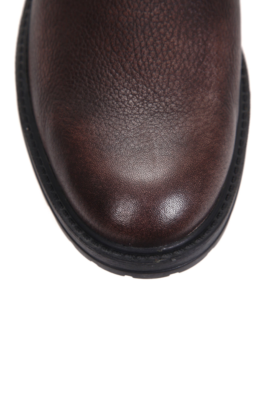 Men's Zippered Leather Boots