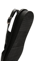 Women's Black Ankle Strap Leather Sandals | Derimod