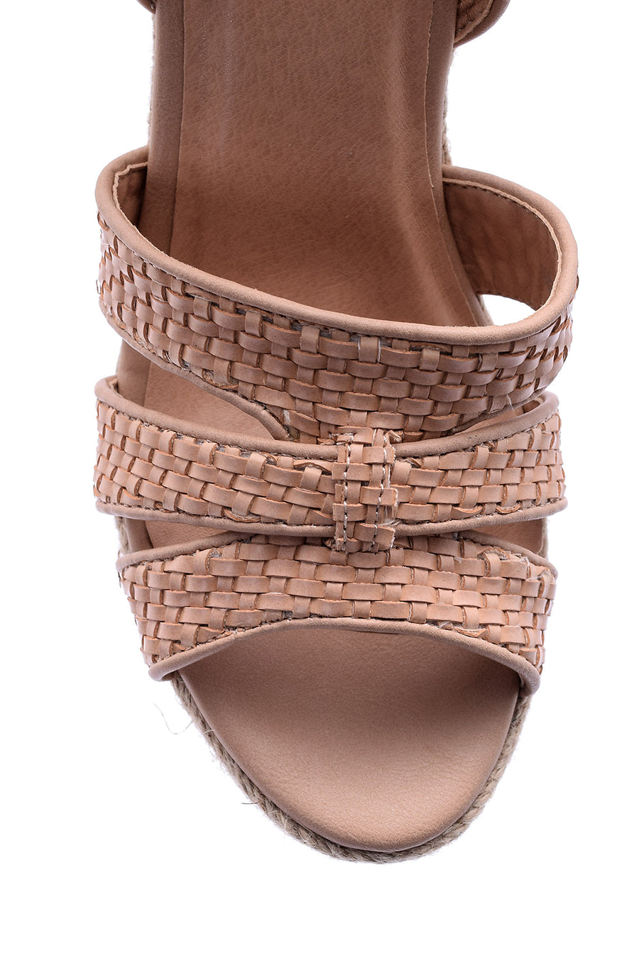 Women's Straw Wedge Heeled Sandals