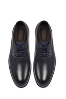 Men's Navy Blue Lace-up Classic Leather Shoes | Derimod