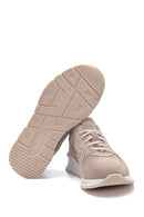 Erkek Vizon Süet Deri Sneaker | Derimod