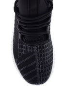 Women's Black Patterned Sneaker | Derimod