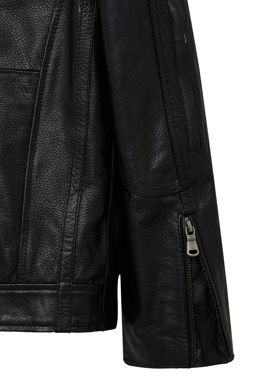 Middleton Men's Black Slim-Fit Short Leather Jacket
