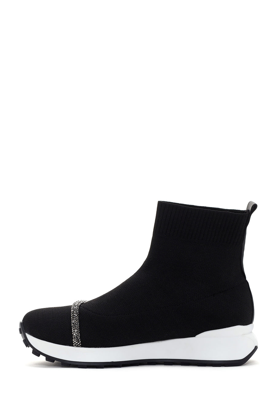 Kadın Siyah Kumaş Bilekli Sneaker