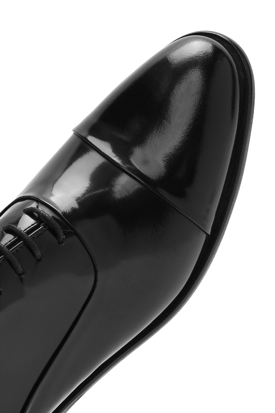 Men's Black Laced Leather Classic Shoes