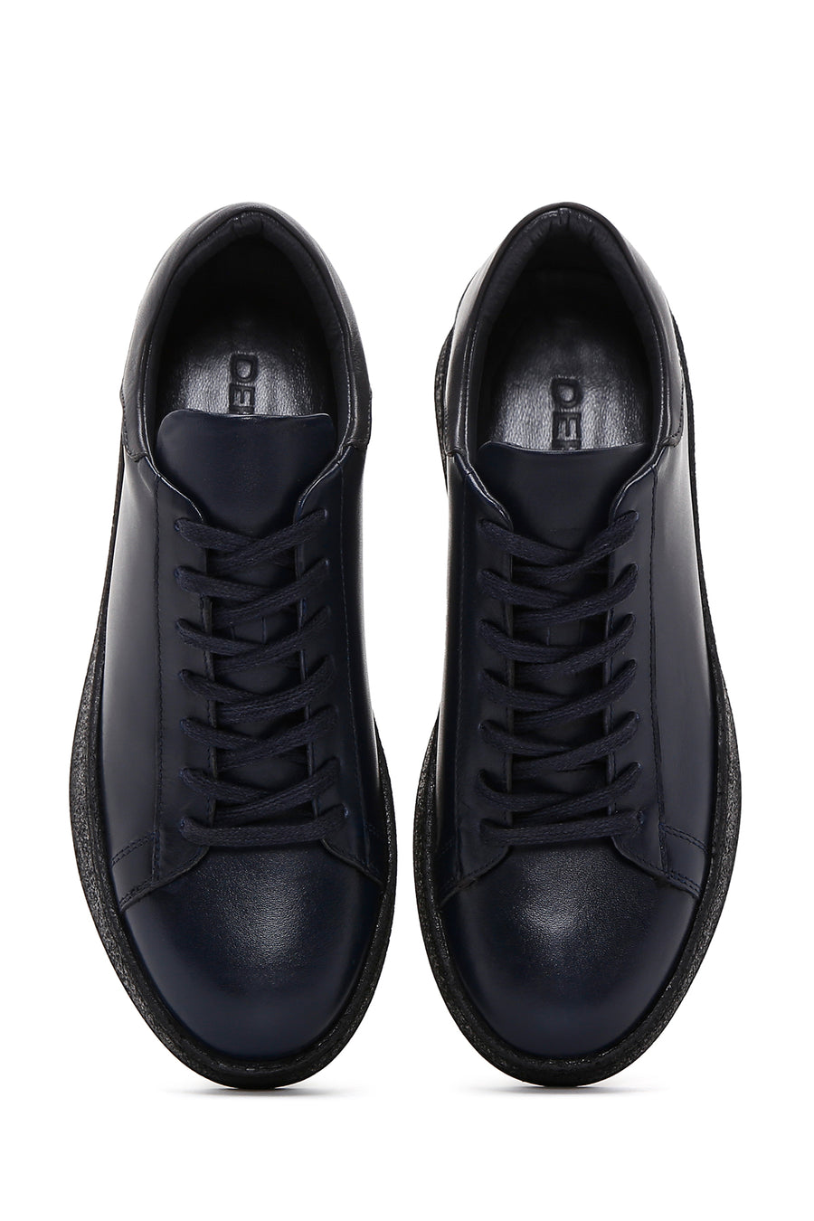 Men's Navy Blue Leather Sneaker