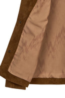 Valencia Woman Camel A-Form Suede Jacket | Derimod