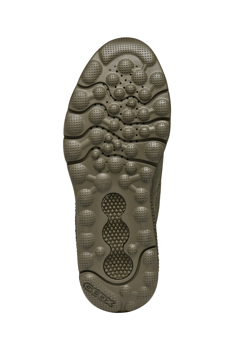 Geox Erkek Haki Spherica Bağcıklı Deri Sneaker