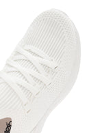 Derimod Zero Women's White Lace-Up Thick Soled Fabric Sneaker | Derimod