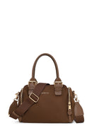 Woman Brown Long-Strap Fabric Shoulder Bag | Derimod