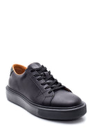 Erkek Siyah Deri Sneaker | Derimod