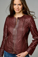 Linet Women's Leather Jacket | Derimod