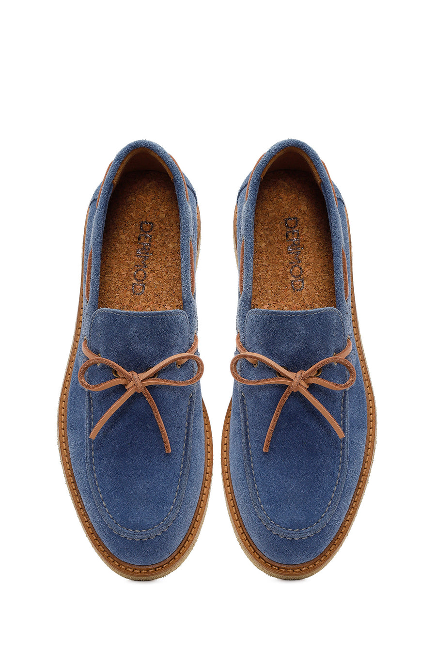 Men's Navy Blue Leather Casual Shoes