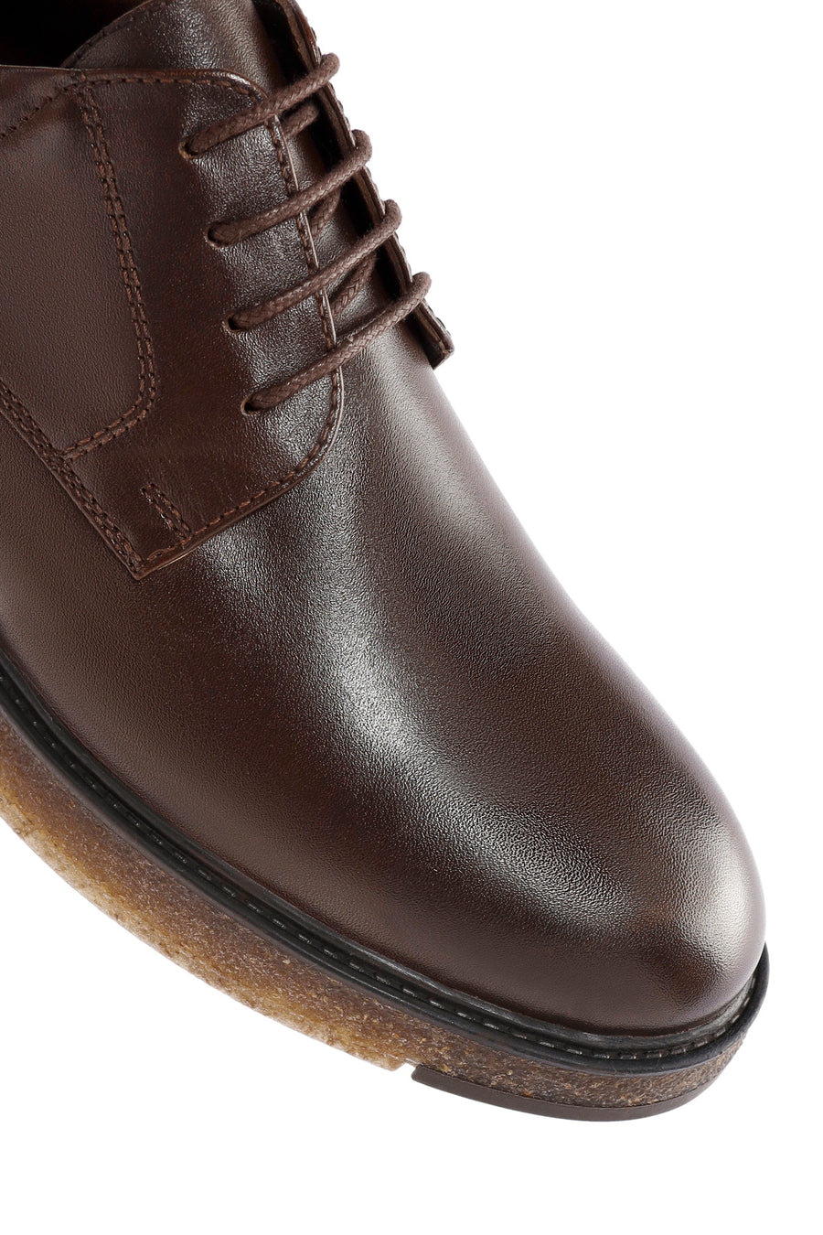 Men's Brown Lace-up Leather Casual Shoes