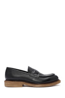 Men's Black Leather Classic Loafer | Derimod