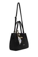 Woman Black Long-Strap Accessorized Classic Shoulder Bag | Derimod