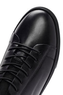 Men's Black Lace-up Leather Sneaker | Derimod