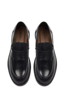 Erkek Siyah Deri Casual Loafer | Derimod