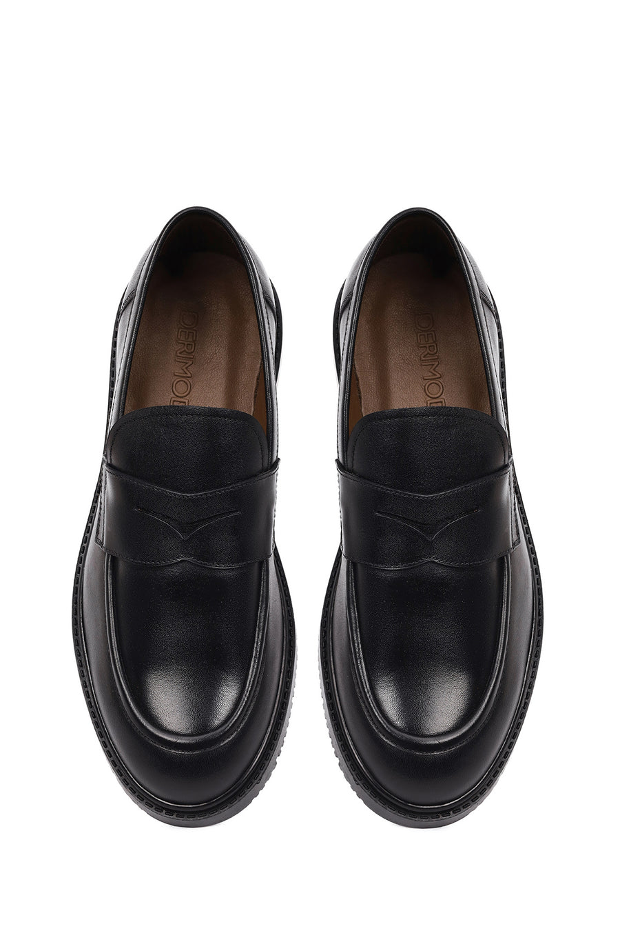 Erkek Siyah Deri Casual Loafer