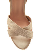 Women's Metallic Heeled Sandals | Derimod